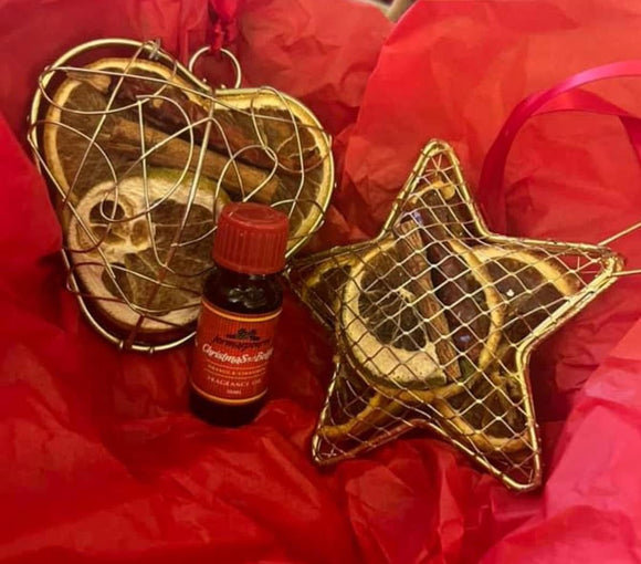 Heart and a Star with a Christmas Refresh Oil