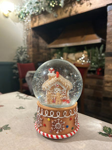 Gingerbread House Snow Globe