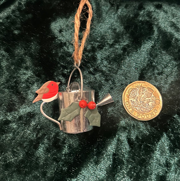 Robin on a Watering Can