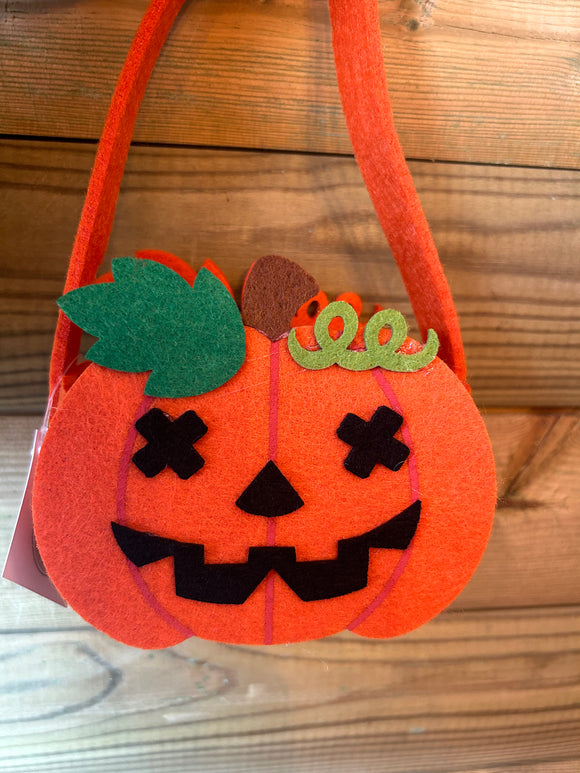 Felt pumpkin bag