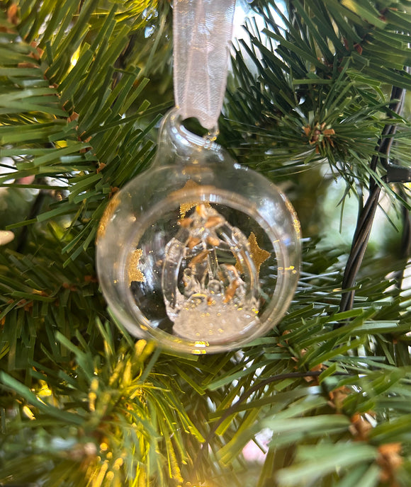 Glass Nativity Bauble