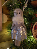 Penguin in sequin dress