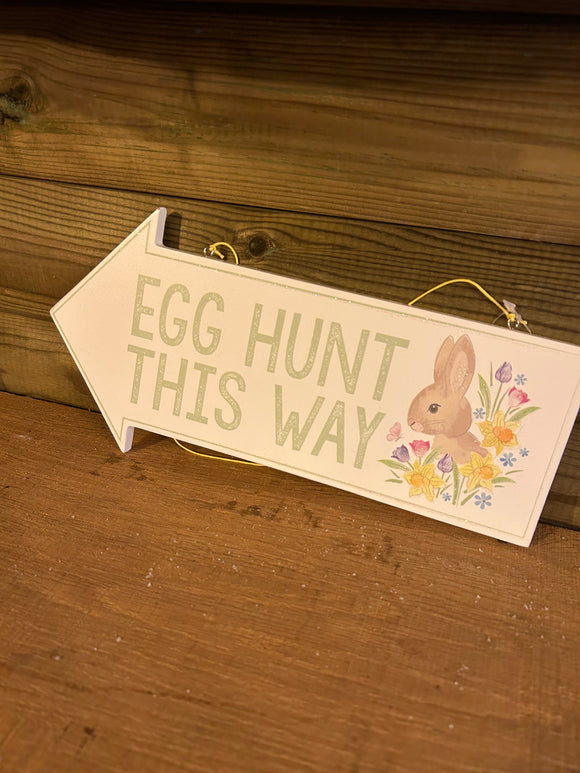 Egg Hunt Sign
