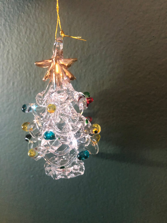 Glass Christmas Tree Mini